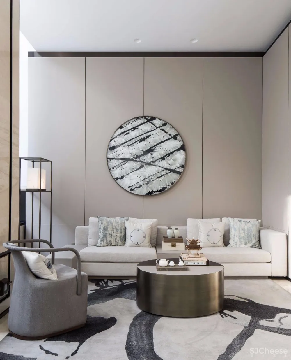 概念来源于《桃花源记》的售楼处设计丨独具文人雅士气质