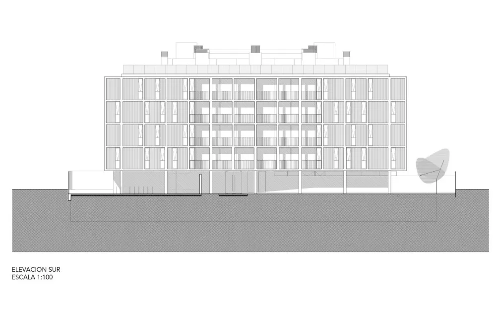 Talhouk + Arquitectos Asociados:智利工业风公寓楼 Echenique 46 Building