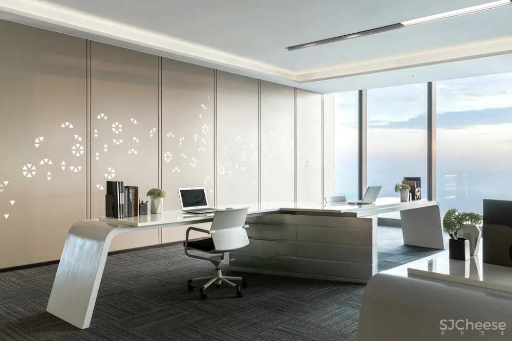 高级灰丨演绎奢侈办公头等舱