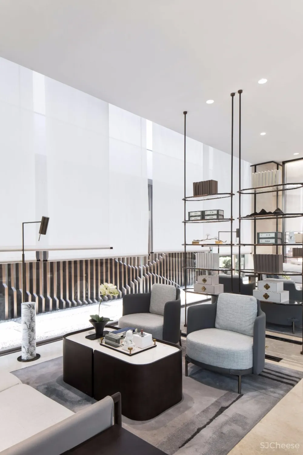 概念来源于《桃花源记》的售楼处设计丨独具文人雅士气质