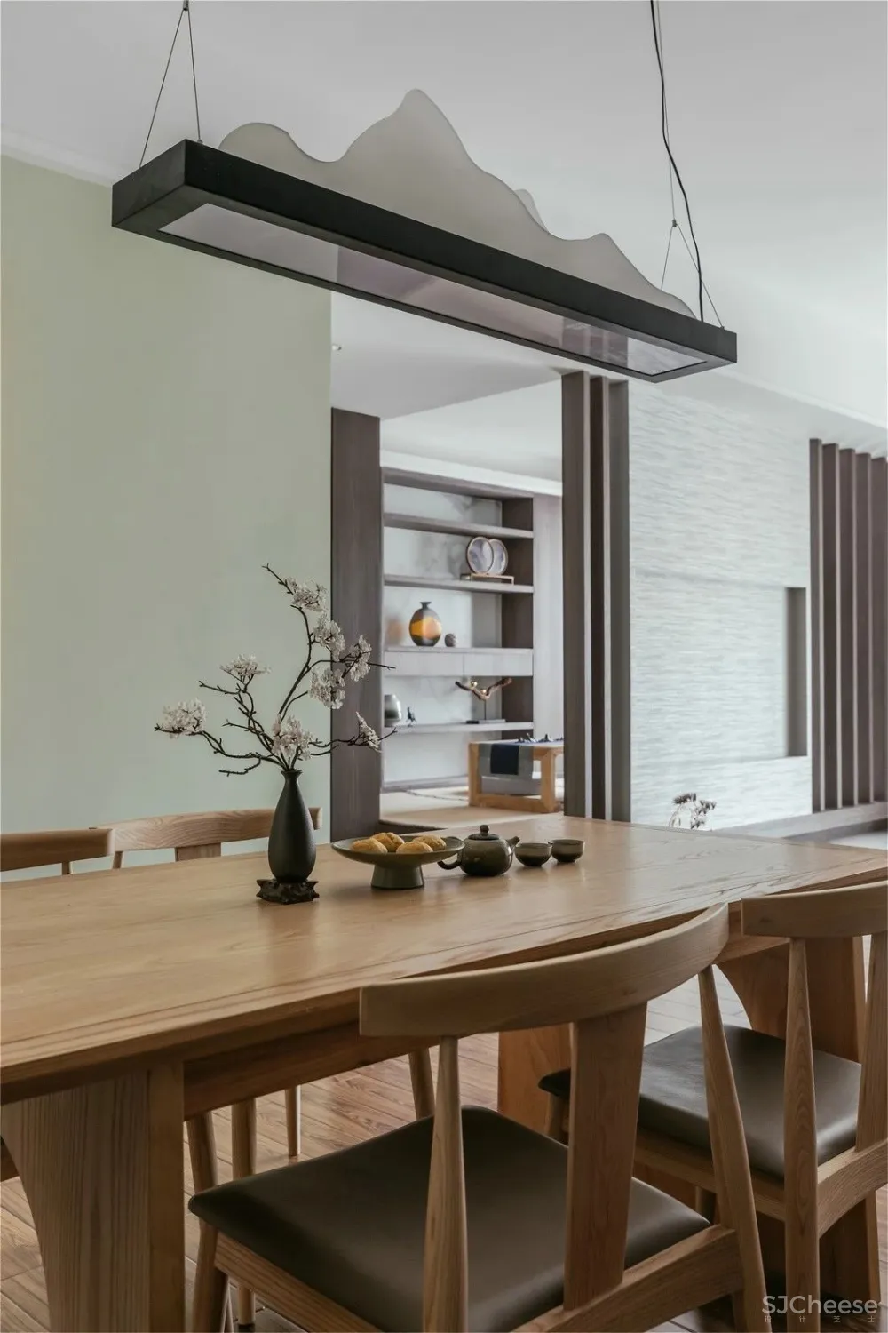 木质简约风丨原木色与白色搭配,真是美