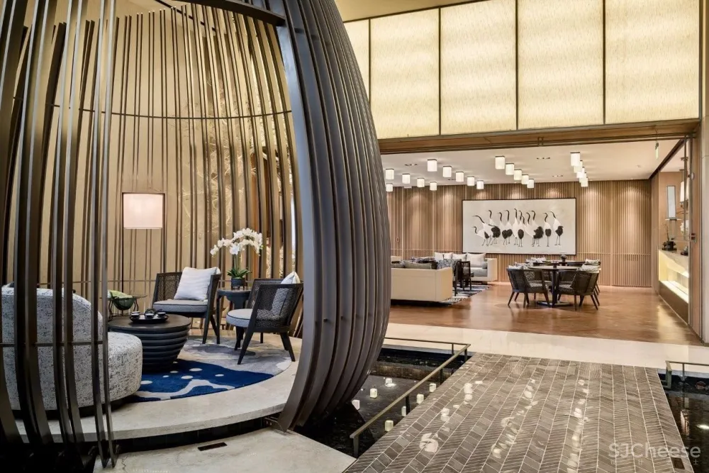 【达观设计新作】将“东方园林”的概念植入1200㎡售楼处室内设计