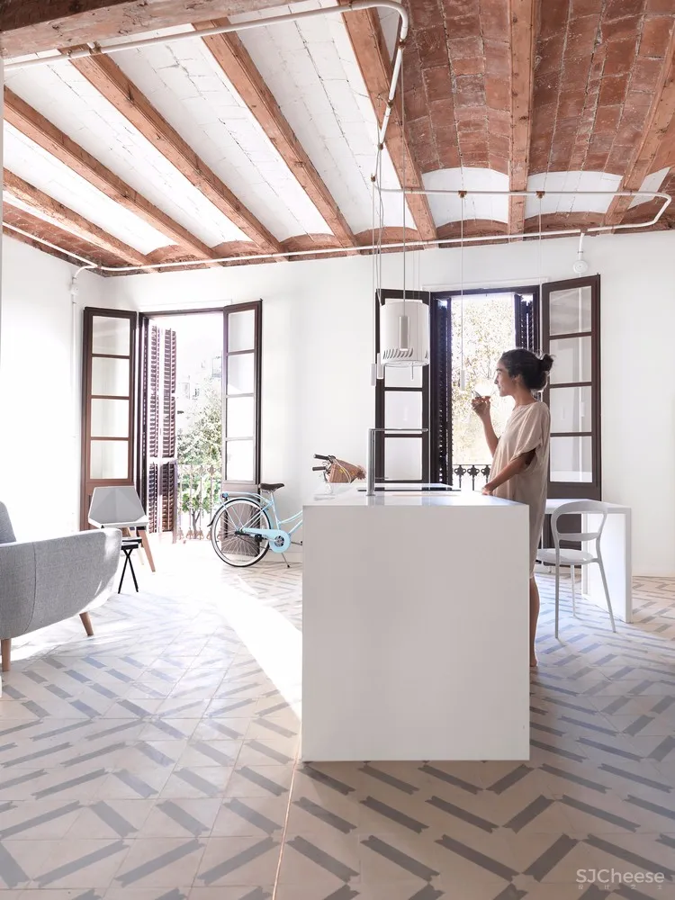 Cometa Architects:The Lightslice,从破旧公寓到阳光漫射居所