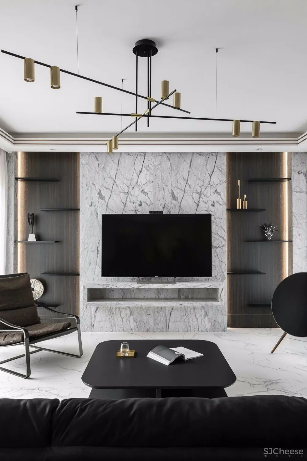 黑白灰+大理石丨更显理性沉稳