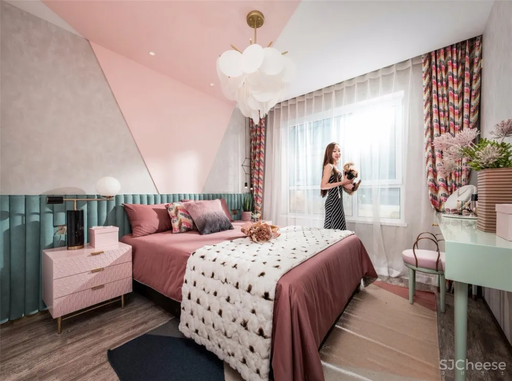 新作| 95㎡甜蜜梦幻色，分分钟撩动你的少女心