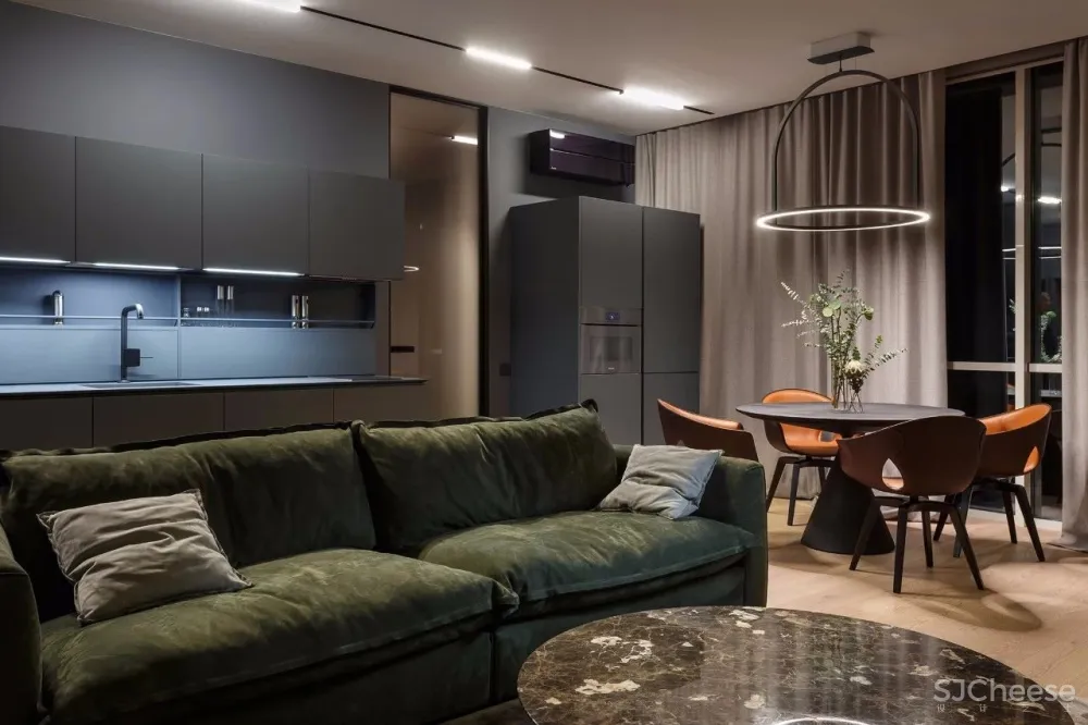 69㎡海滨公寓丨开放式 LDK 更有空间感