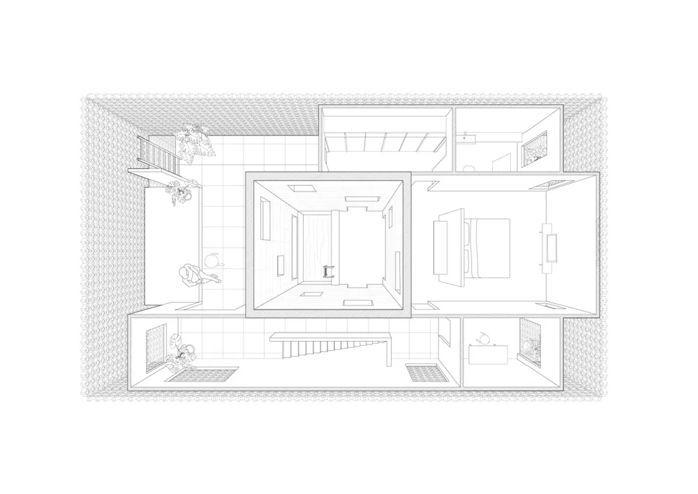 泰国镂空混凝土砖住宅 / all(zone)