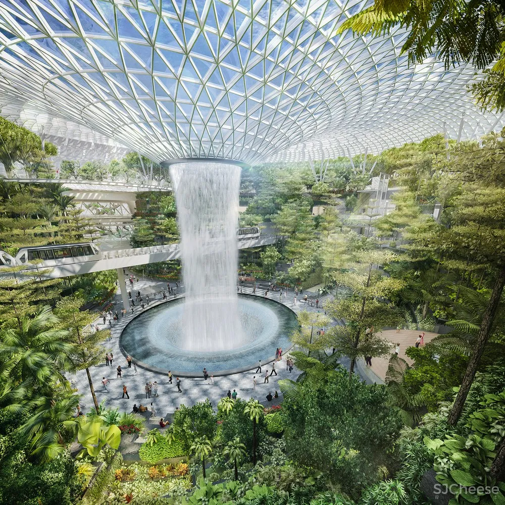 最新 | Safdie Architects：新加坡樟宜机场 Jewel Changi Airport