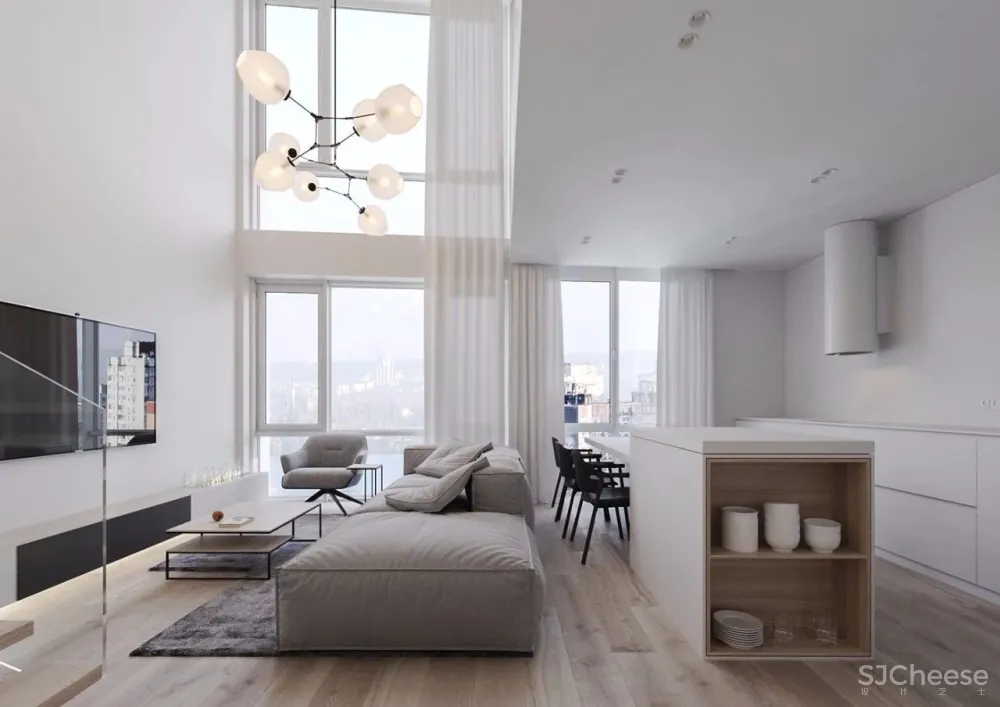 纯白色 LOFT丨完美诠释极简风格