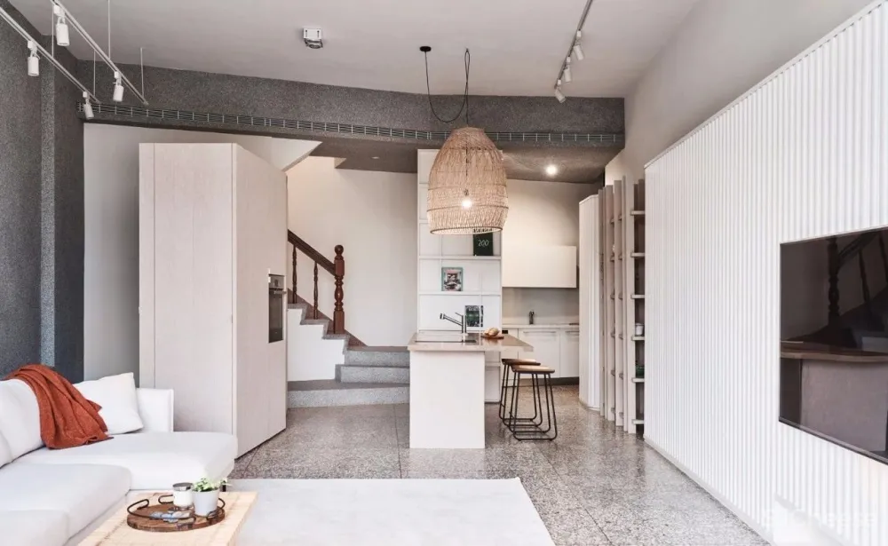 舒心的简约设计丨水磨石这样搭配更美