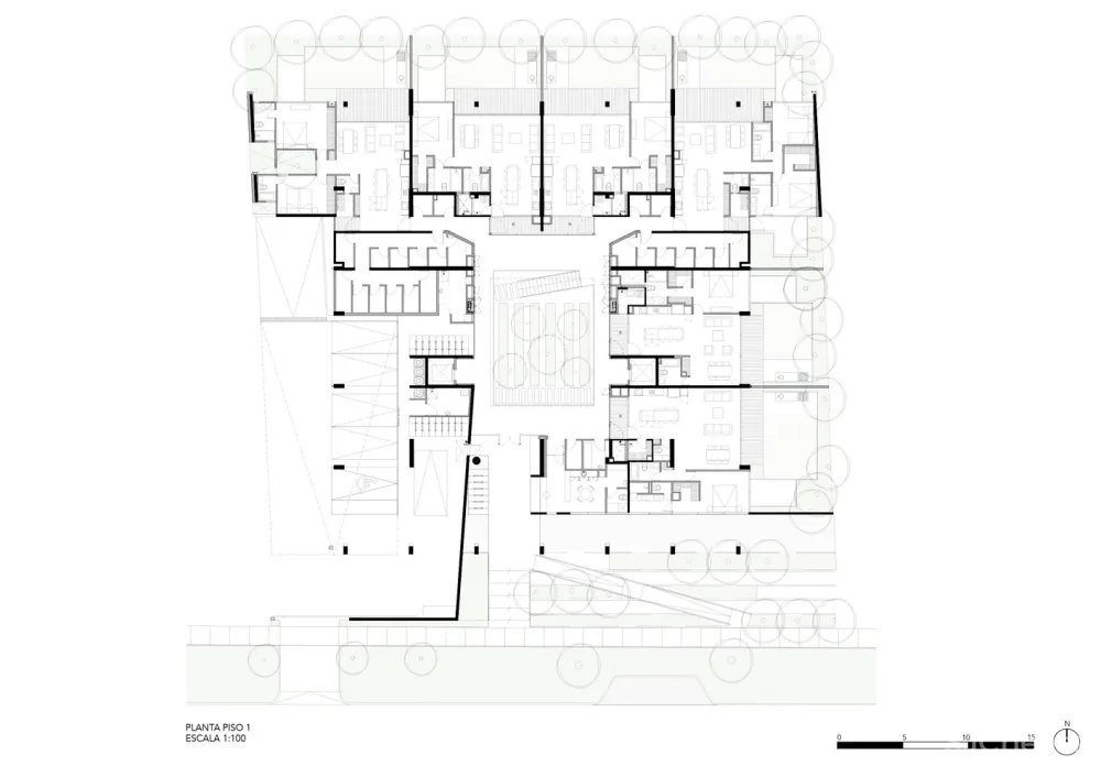 Talhouk + Arquitectos Asociados:智利工业风公寓楼 Echenique 46 Building