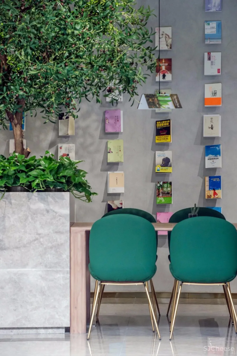 600㎡以‘’书‘’为主题新杂志咖啡设计