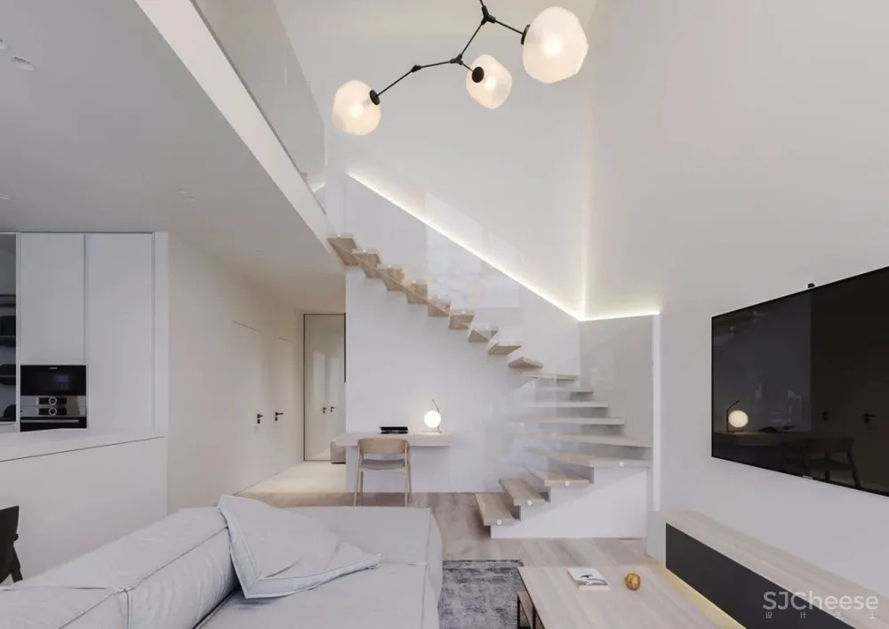 纯白色 LOFT丨完美诠释极简风格