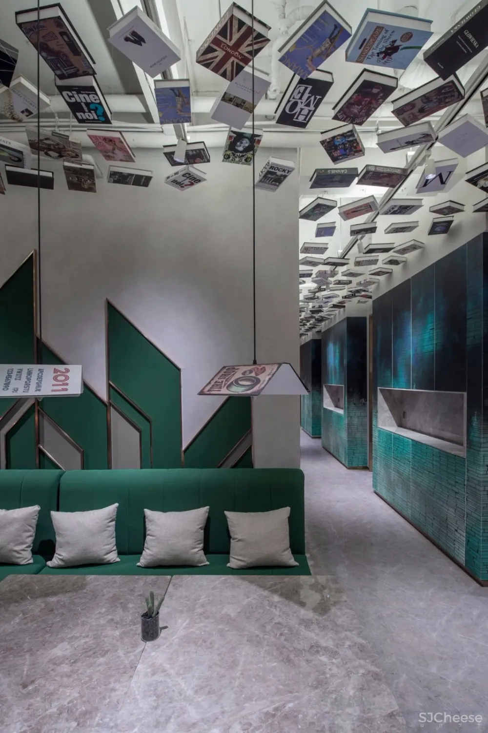 600㎡以‘’书‘’为主题新杂志咖啡设计