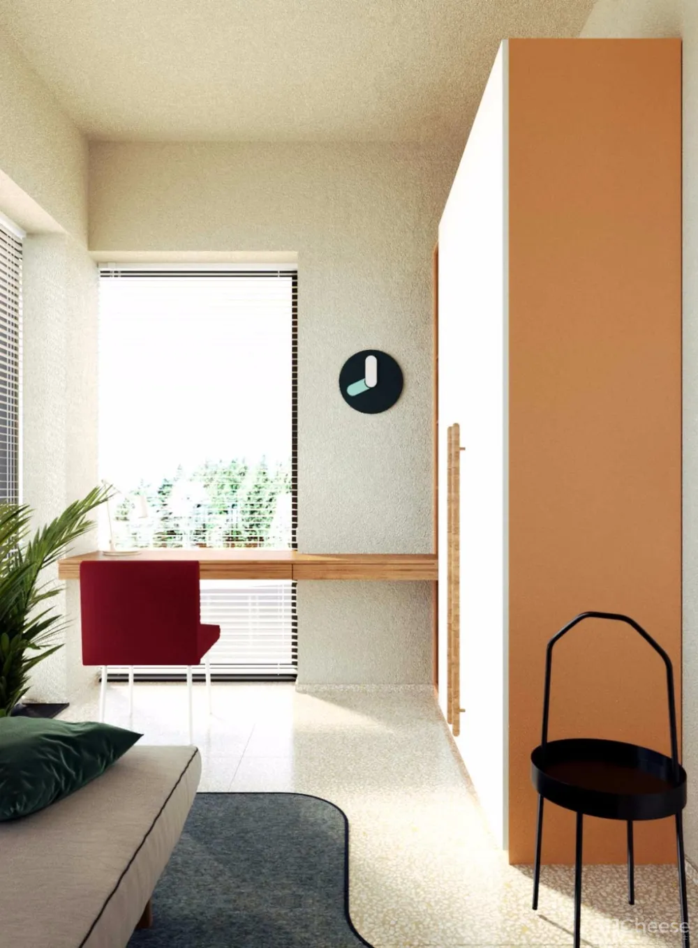 76㎡ 两室两卫丨开放式的设计