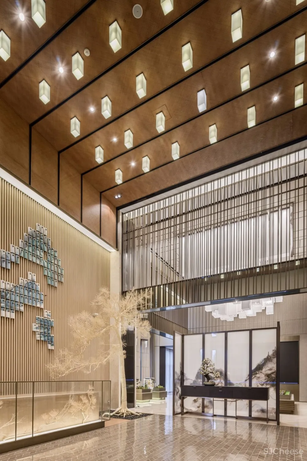 【达观设计新作】将“东方园林”的概念植入1200㎡售楼处室内设计