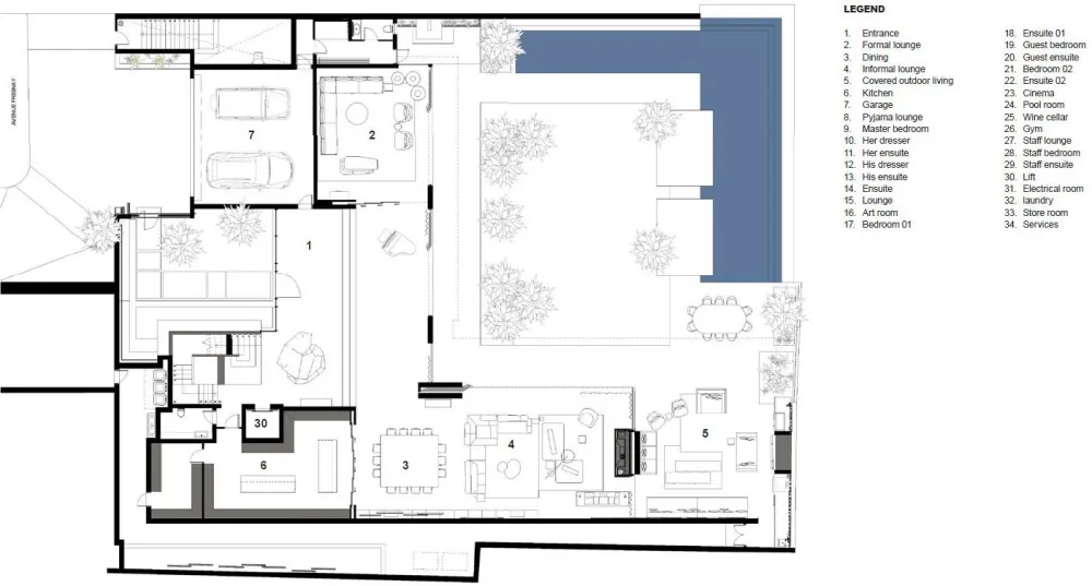 Hillside View住宅室内设计，开普敦 / ARRCC