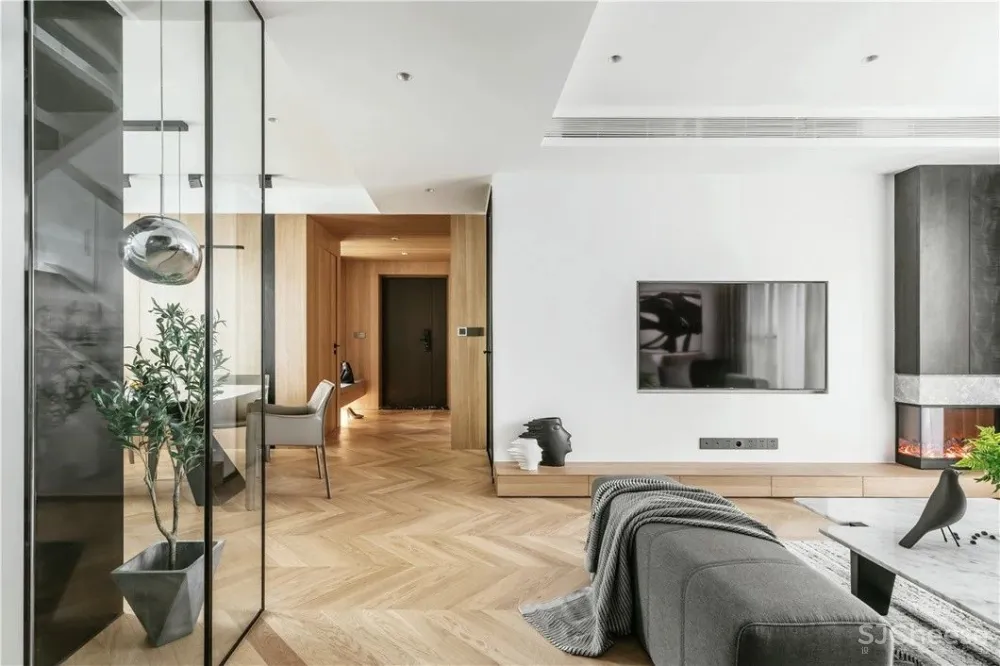 木质简约风丨原木色与白色搭配,真是美