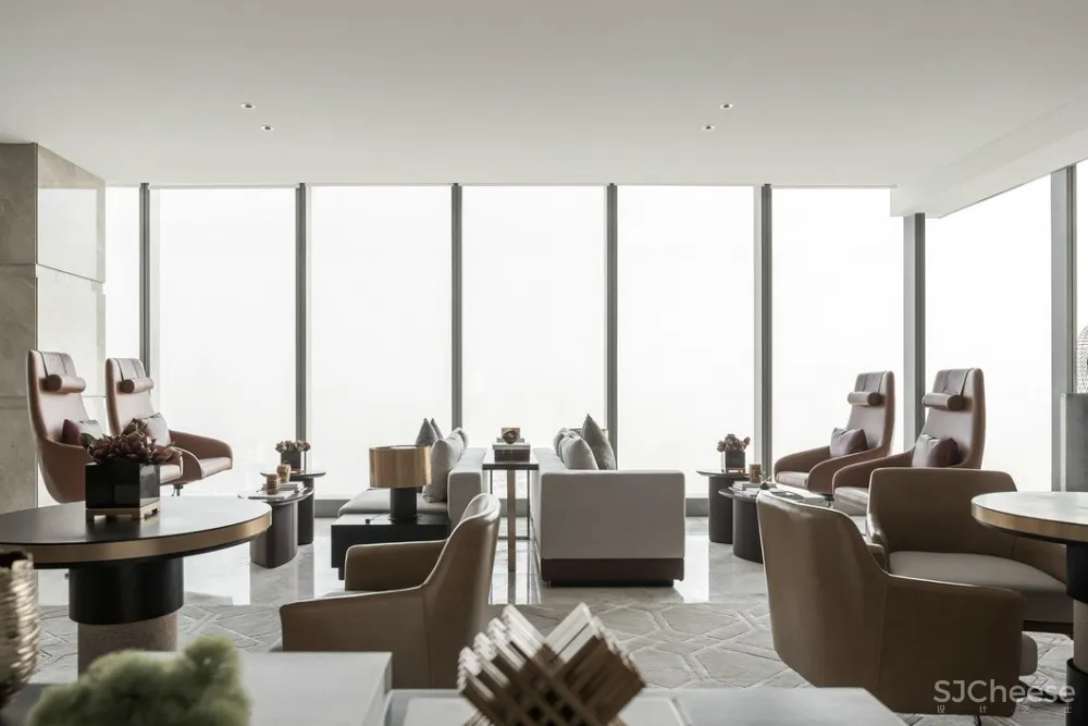 高级灰丨演绎奢侈办公头等舱