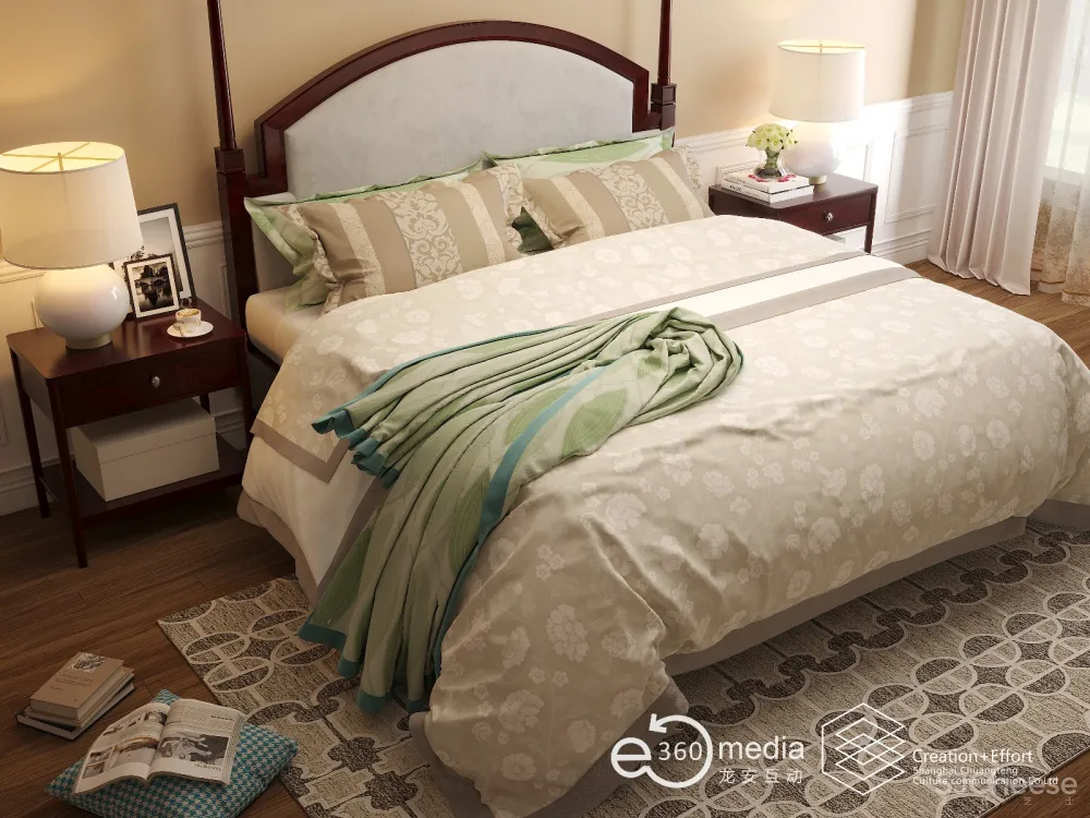 过往效果图案例第七弹~床~创腾文化