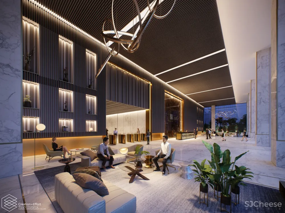 过往效果图案例第五弹~公建夜景~