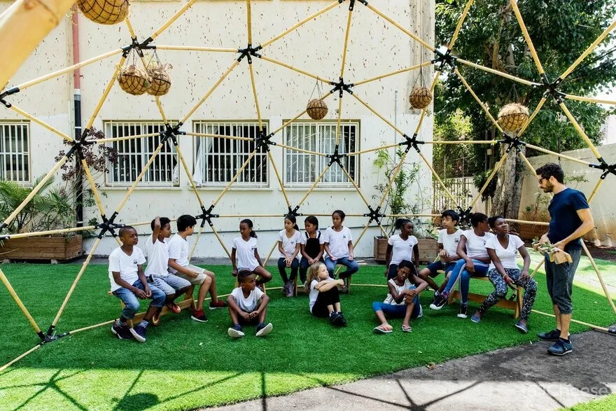 五彩斑斓的几何格子 | 以色列Hayarden School