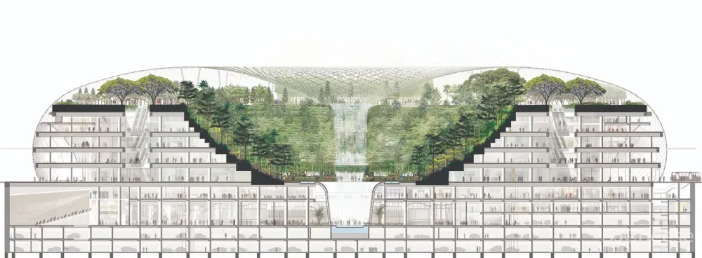 最新 | Safdie Architects：新加坡樟宜机场 Jewel Changi Airport
