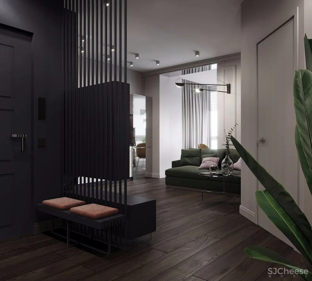 66㎡ 的公寓丨竟能设计出2室1厅和独立马桶间