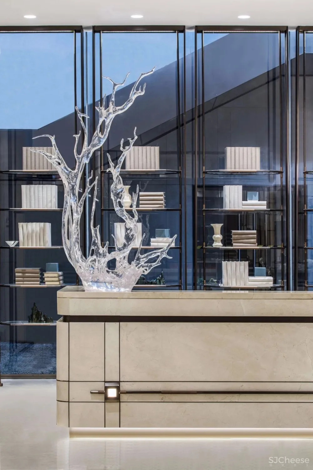 概念来源于《桃花源记》的售楼处设计丨独具文人雅士气质