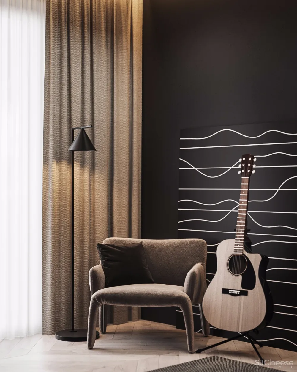 105㎡ 简约+高级灰+轻奢丨最理想的家就长这样