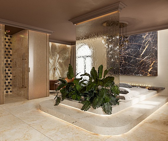 华丽优雅！被金色包裹的spa养生馆 Alena Bulataya