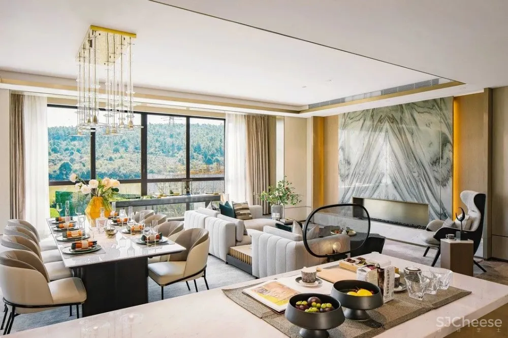 501㎡高雅简奢别墅样板间丨整个空间都弥漫着一种对艺术充满热爱