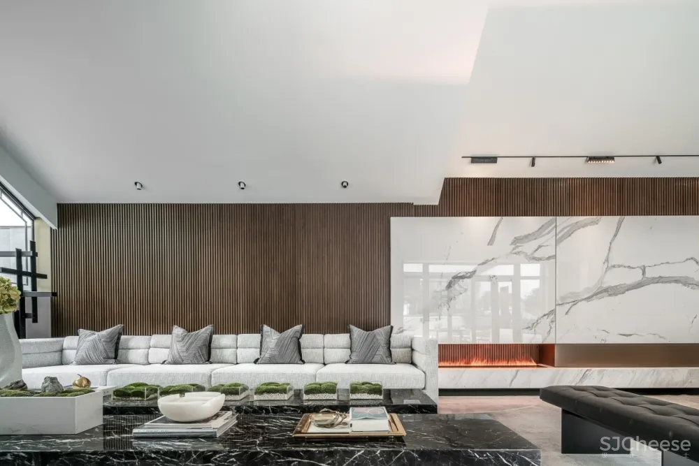 集艾设计 LSD联袂新作 1000㎡ 纯粹主义 顶级豪宅设计落地方案