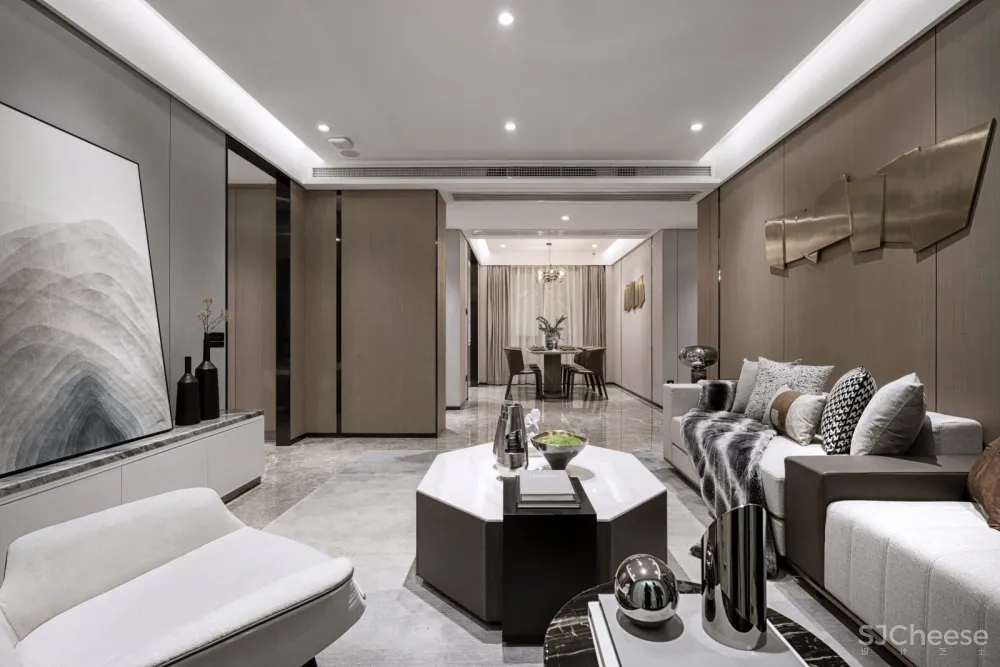 将轻奢与现代融为一体，中海望京府140样板间 SDD上达设计