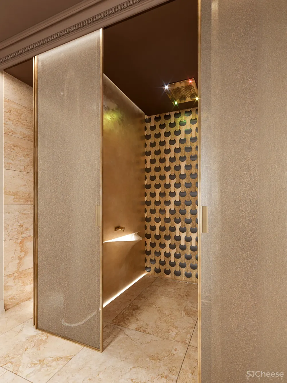 华丽优雅！被金色包裹的spa养生馆 Alena Bulataya