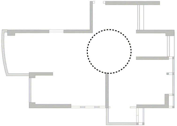 弧线与直线的交织,汕头俏皮艺术公寓 艾克建筑设计