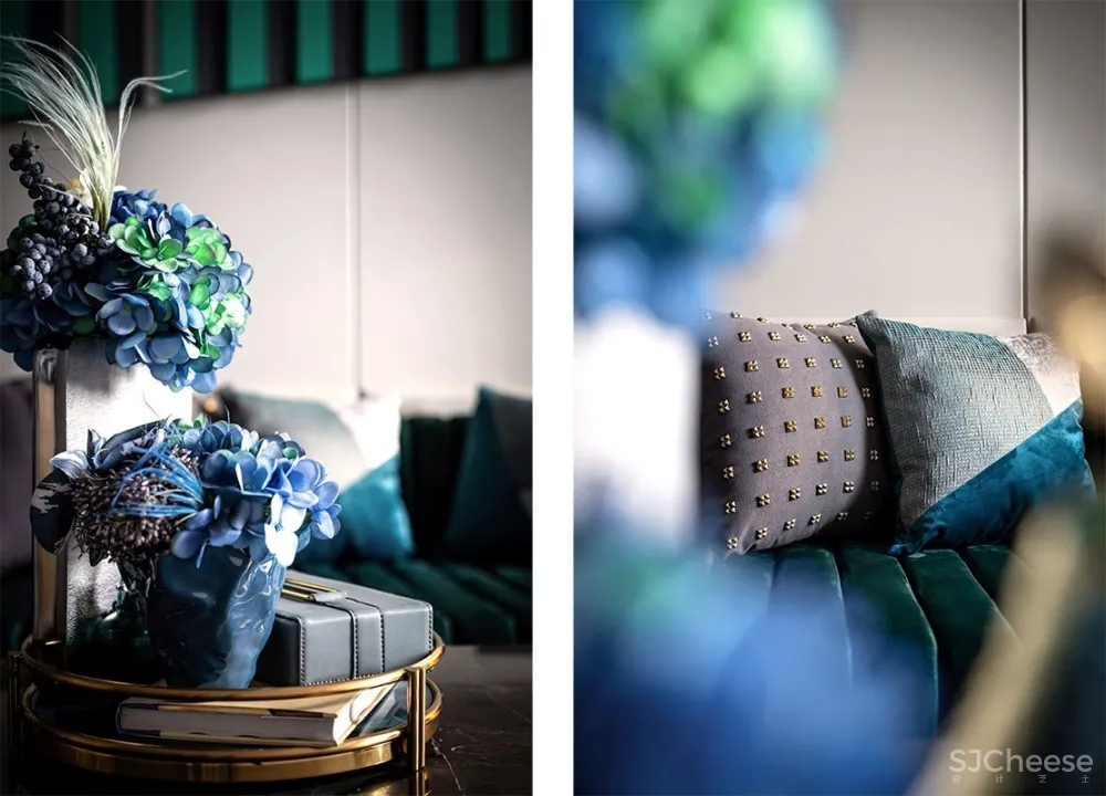 【柏舍设计新作】将Art Deco概念融入现代轻奢风的销售中心软装设计方案