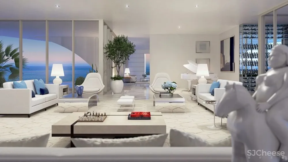 中美顶级超级海景大平层豪宅大PK丨贫穷限制了想象