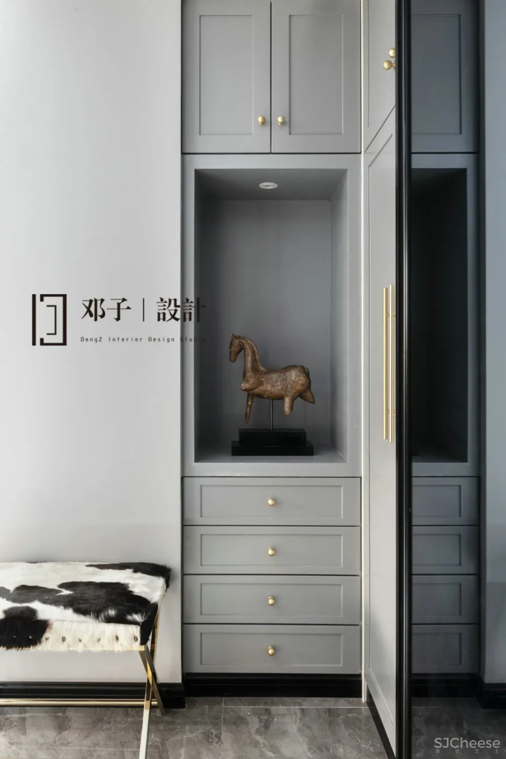 167㎡水晶灯与玛吉斯陀螺椅的完美会面 邓子设计