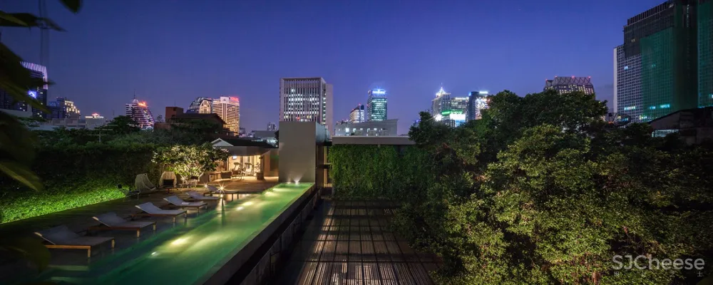 Ad Lib酒店庭院，曼谷 / T.R.O.P: terrains+open space