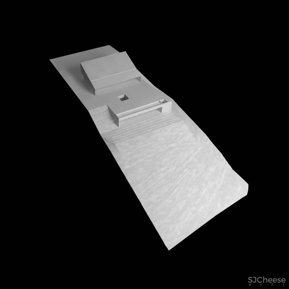 斜坡上的混凝土块 / Pereda Pérez Arquitectos