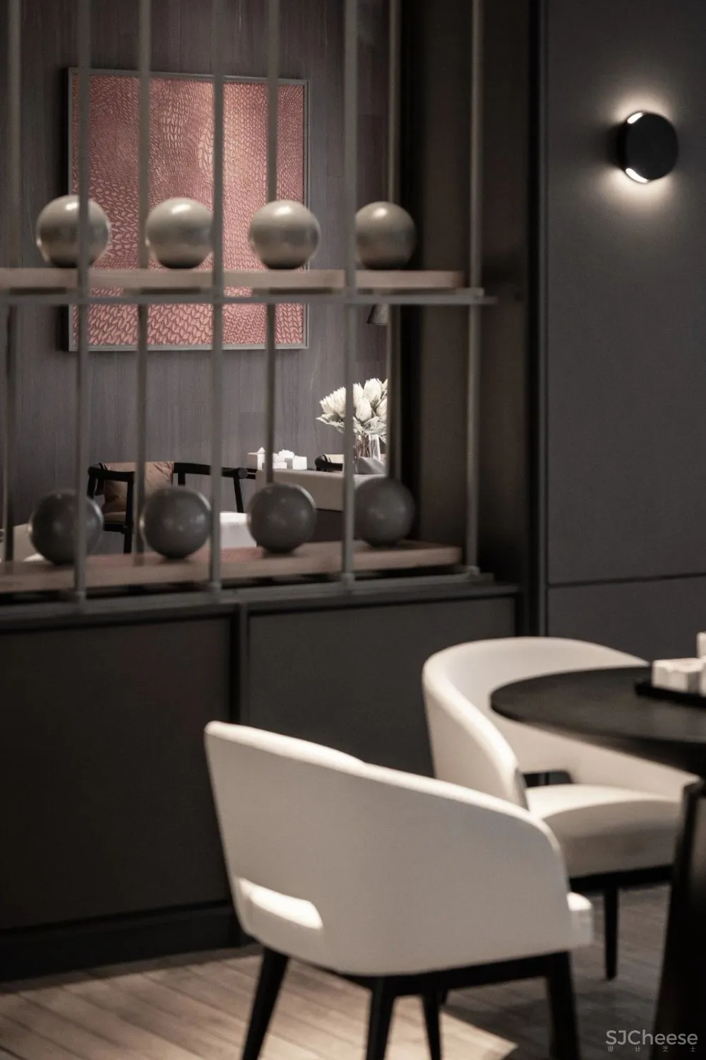 经典黑白灰营造典雅简奢空间