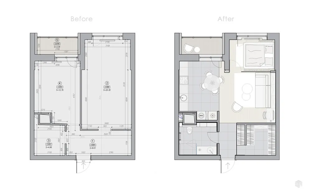 希腊50m²北欧风机能小宅 Sergey Zalozny
