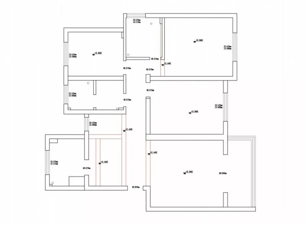138㎡高级灰简约风住宅 一野设计