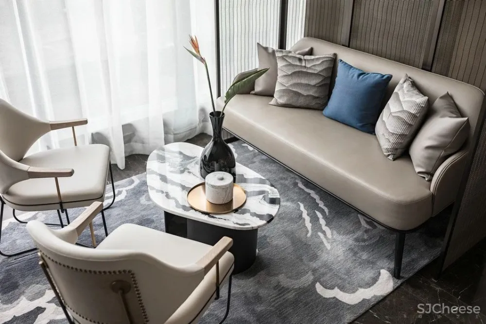 最美高级灰售楼处设计丨别具一格的水墨禅境