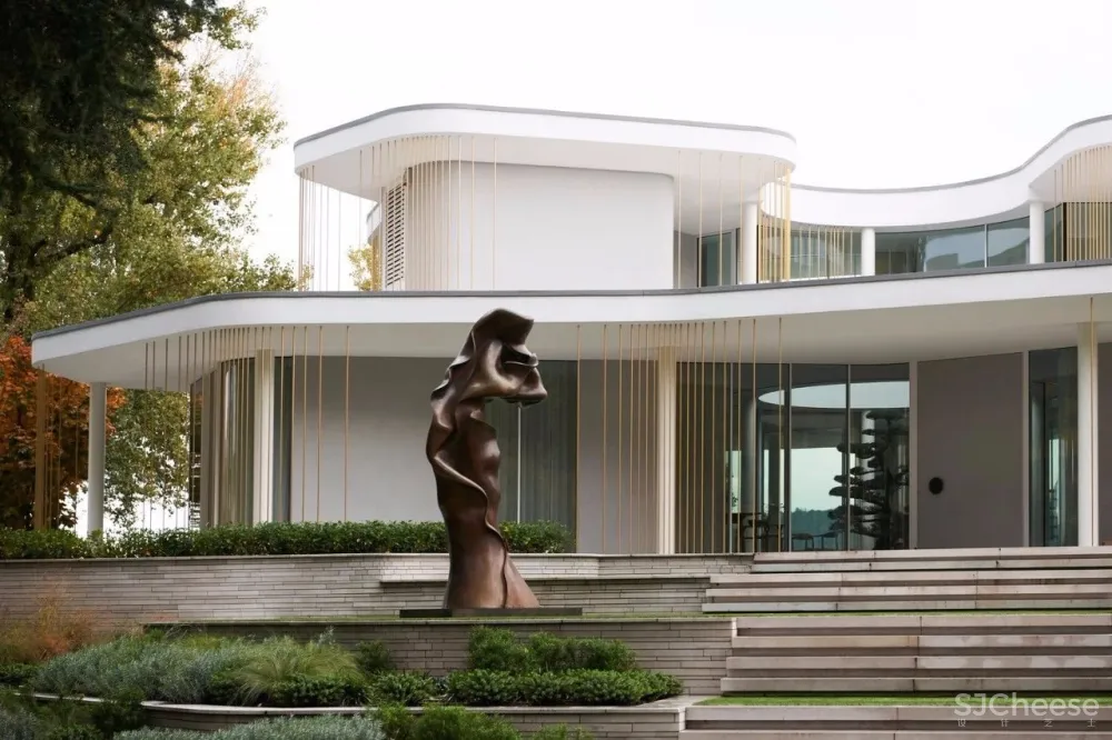 929㎡ 的别墅外墙这样设计丨美极了