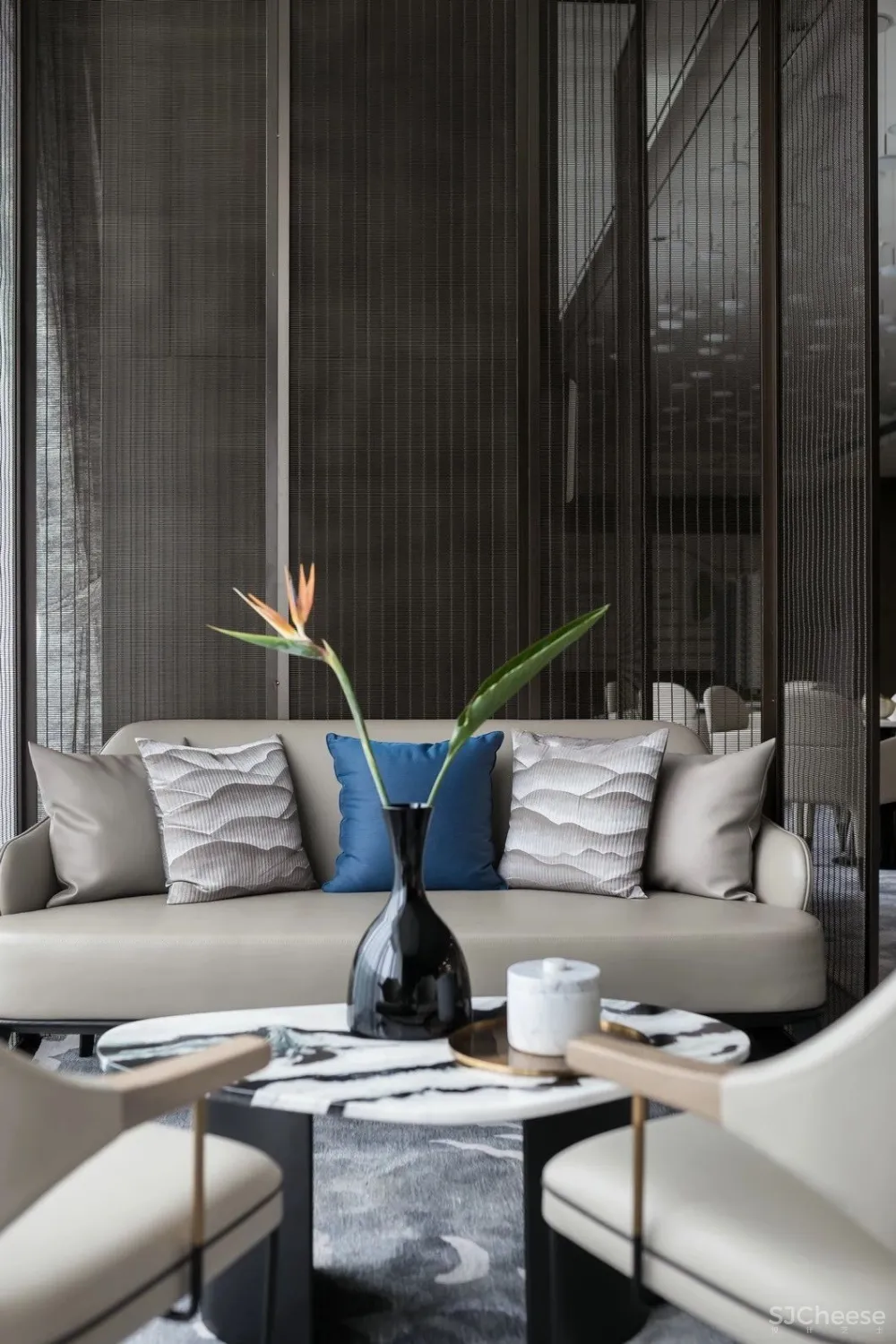 最美高级灰售楼处设计丨别具一格的水墨禅境