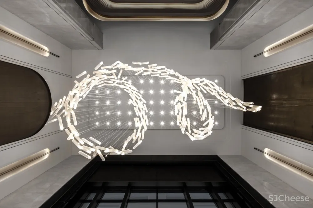 【柏舍设计新作】将Art Deco概念融入现代轻奢风的销售中心软装设计方案