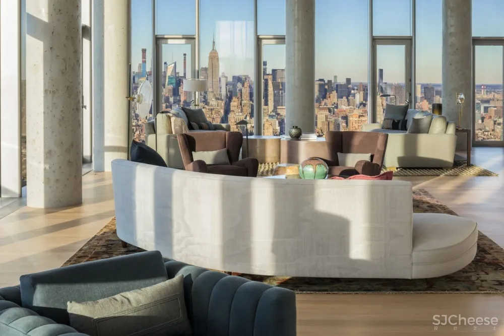 售价2亿的顶层公寓丨装修的不像精装房