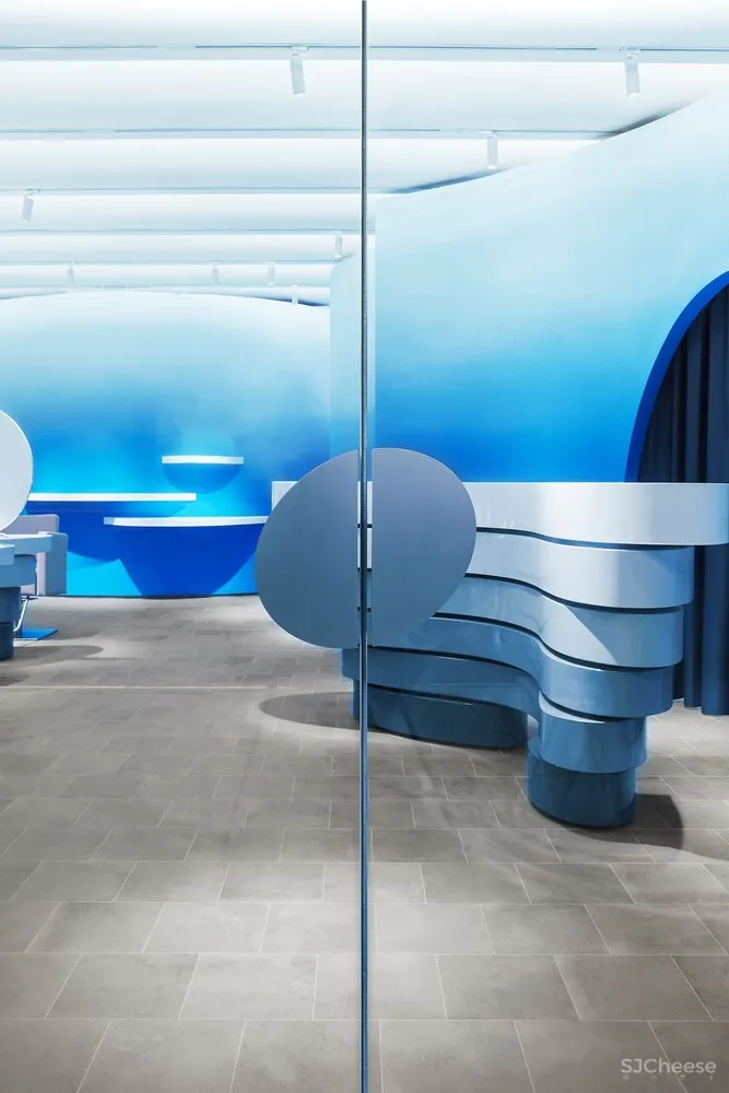 最新 | 123 architects:北京 蓝色迷雾美发沙龙